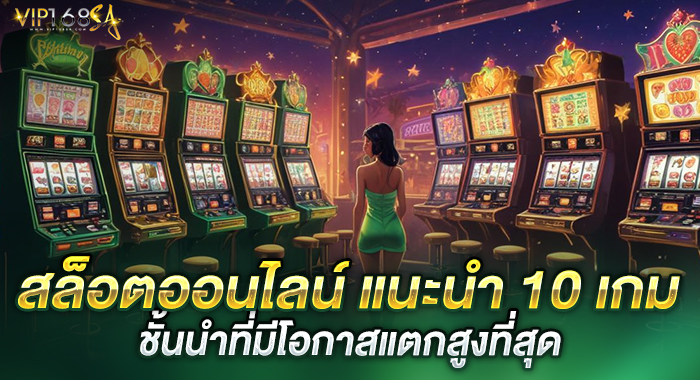 สล็อตออนไลน์ แนะนำ 10 เกม ชั้นนำ ที่มีโอกาสแตกสูงที่สุด